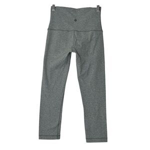 Lululemon‎ Leggings Women Size 4 Gray Run Athletic Yoga Gym Athleisure Pants